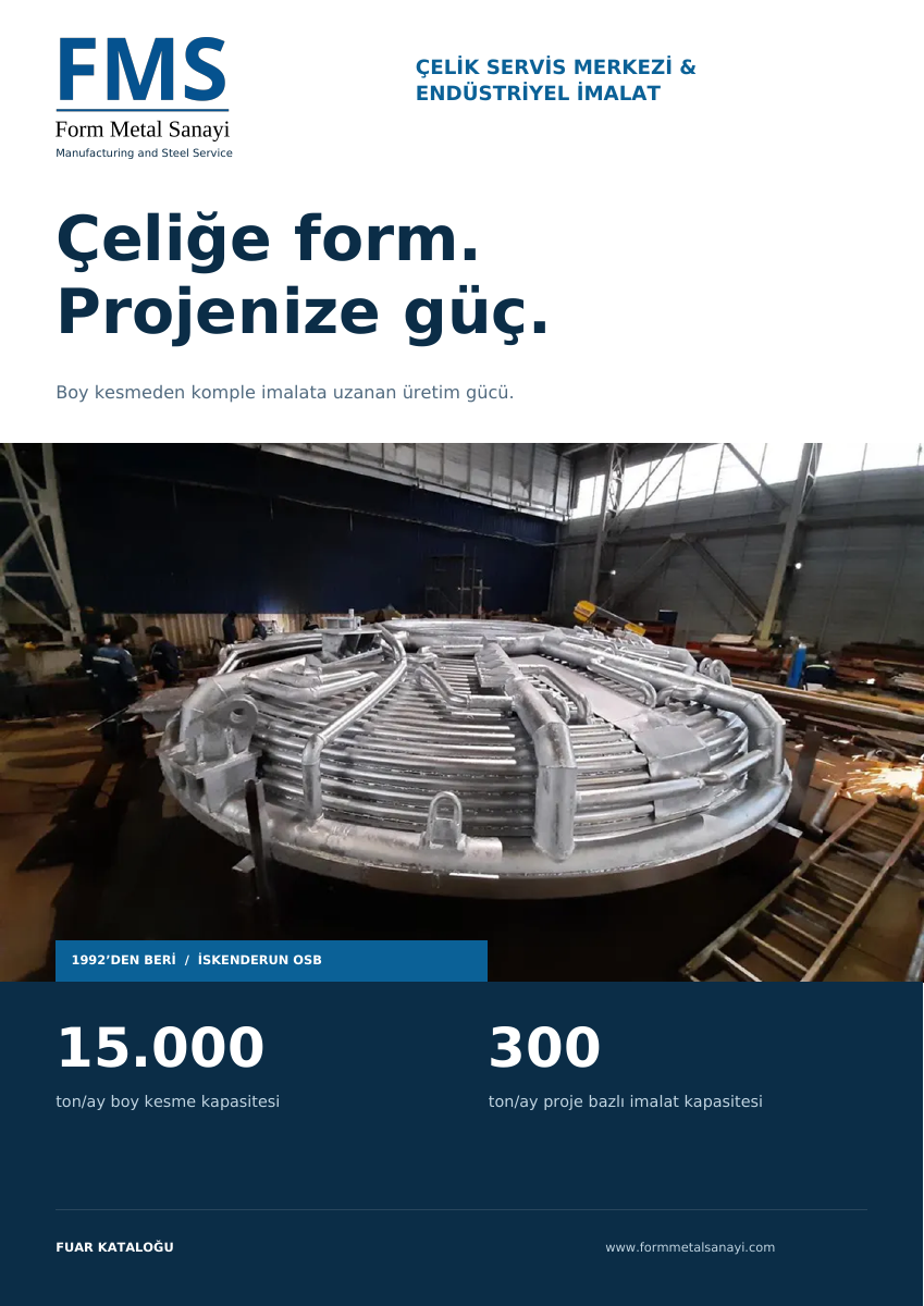 FMS Form Metal Türkçe fuar kataloğu kapağı